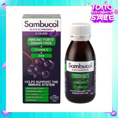 SAMBUCOL Immuno Forte Sugar Free (UK Version) 120ml