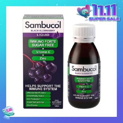 SAMBUCOL Immuno Forte Sugar Free (UK Version) 120ml