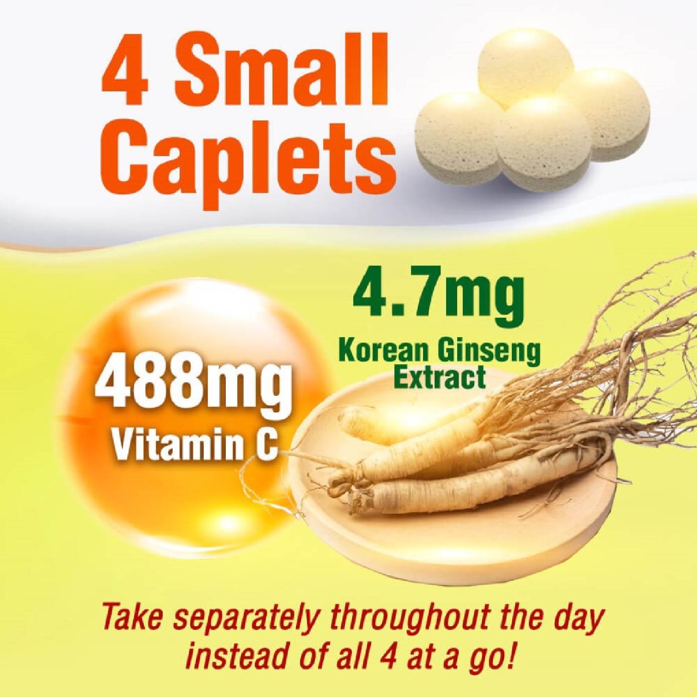 Vitamin C with Ginseng Chewable Tablet (Immunity, Energy, & Skin Support) 120s