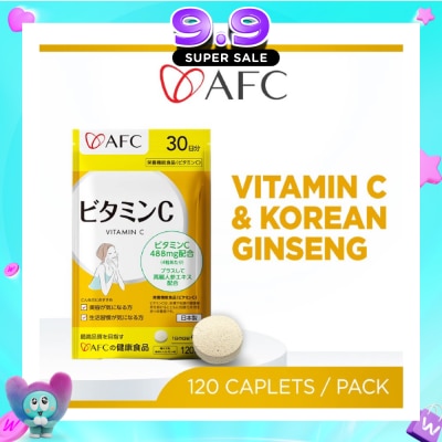 AFC - Vitamin C with Ginseng Chewable Tablet (Immunity, Energy, & Skin Support) 120s image