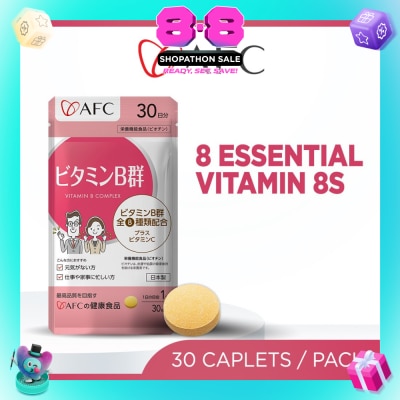 AFC - Vitamin B Complex Energy Brain Skin Hair & Nail Support Capsule 30s