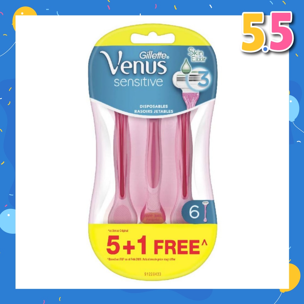 Sensitive Women's Disposable Razor 6s