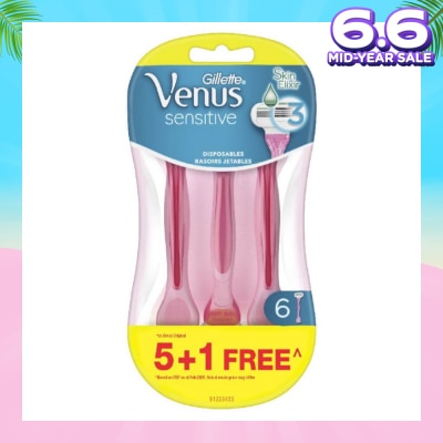 GILLETTE VENUS Sensitive Women's Disposable Razor 6s