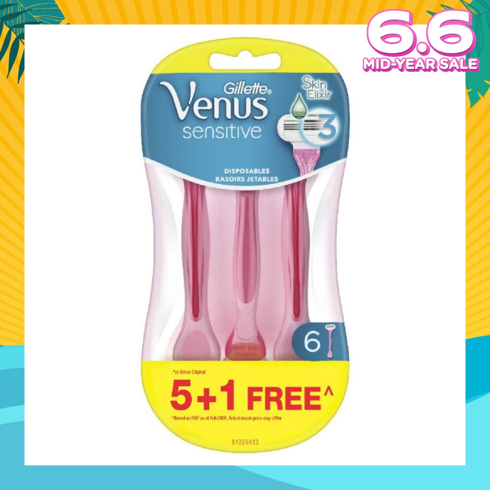 Sensitive Women's Disposable Razor 6s