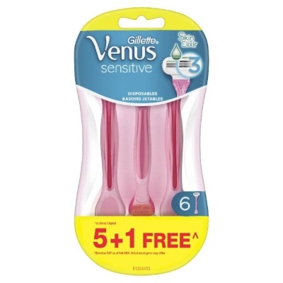 GILLETTE VENUS Sensitive Women's Disposable Razor 6s