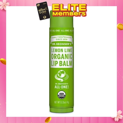 DR BRONNER'S Lemon Lime Organic Lip Balm 4g
