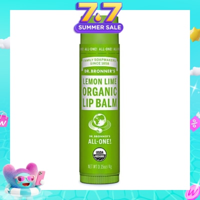 DR BRONNER'S - Lemon Lime Organic Lip Balm 4g