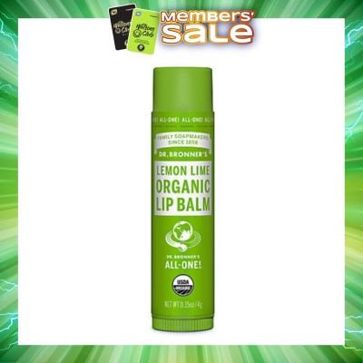 DR BRONNER'S - Lemon Lime Organic Lip Balm 4g