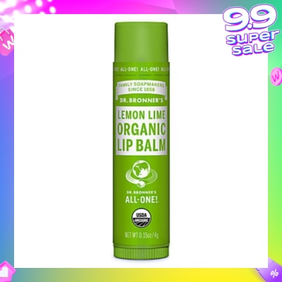 DR BRONNER'S Lemon Lime Organic Lip Balm 4g