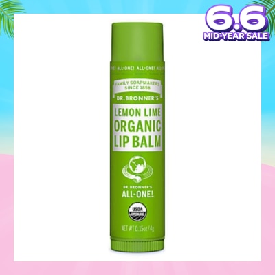 DR BRONNER'S Lemon Lime Organic Lip Balm 4g