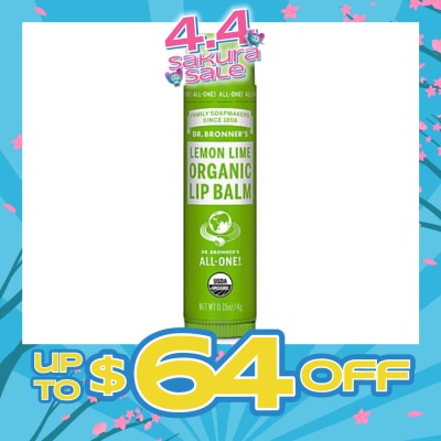 DR BRONNER'S - Lemon Lime Organic Lip Balm 4g