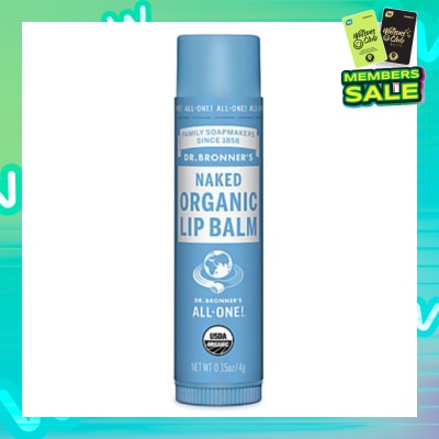 DR BRONNER'S Naked Organic Lip Balm (Extra Moisturization with Avocado Oil) 4g