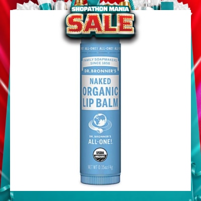 DR BRONNER'S - Naked Organic Lip Balm (Extra Moisturization with Avocado Oil) 4g