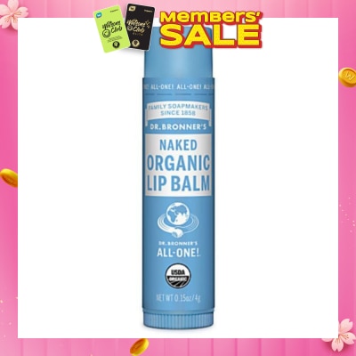 DR BRONNER'S Naked Organic Lip Balm (Extra Moisturization with Avocado Oil) 4g