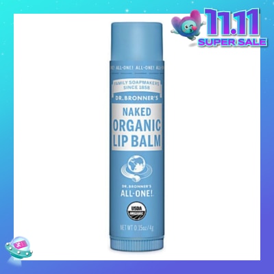 DR BRONNER'S Naked Organic Lip Balm (Extra Moisturization with Avocado Oil) 4g