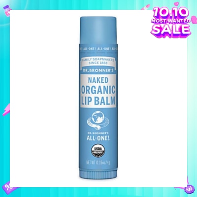 DR BRONNER'S Naked Organic Lip Balm (Extra Moisturization with Avocado Oil) 4g