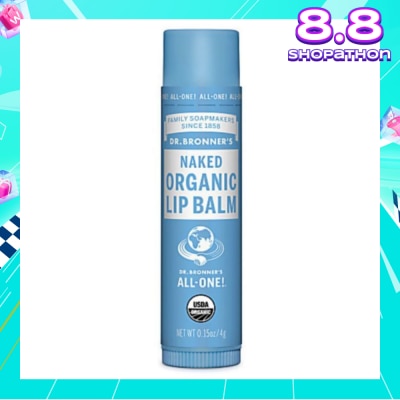 DR BRONNER'S Naked Organic Lip Balm (Extra Moisturization with Avocado Oil) 4g