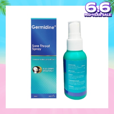 GERMIDINE Sore Throat Spray (For Symptomatic Relief Of Sore Throat) 50ml