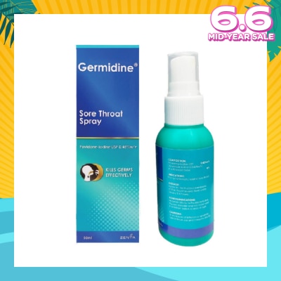 GERMIDINE Sore Throat Spray (For Symptomatic Relief Of Sore Throat) 50ml