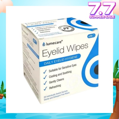 LUMECARE Hyprmellose Eyelid Wipes (Suitable For Babies & Adults With Sensitive Eyes & Skin) 1s