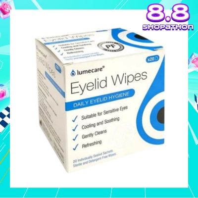 LUMECARE Hyprmellose Eyelid Wipes (Suitable For Babies & Adults With Sensitive Eyes & Skin) 1s