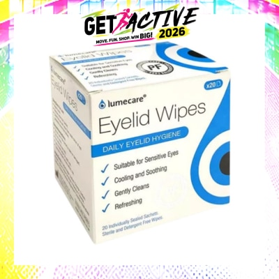LUMECARE - Hyprmellose Eyelid Wipes (Suitable For Babies & Adults With Sensitive Eyes & Skin) 1s image