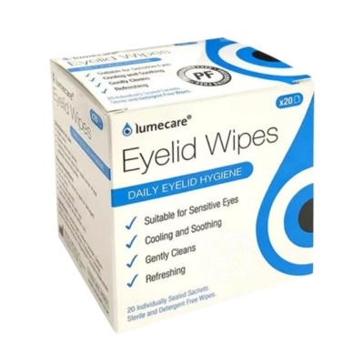 LUMECARE Hyprmellose Eyelid Wipes (Suitable For Babies & Adults With Sensitive Eyes & Skin) 1s