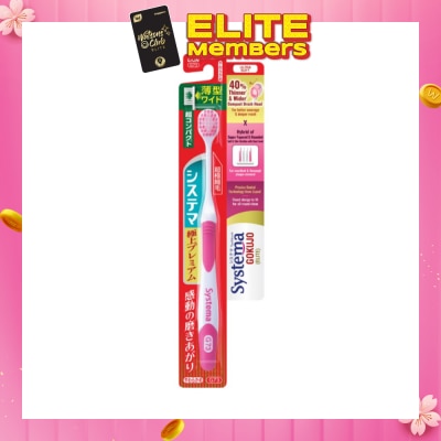 SYSTEMA Gokujo Toothbrush Compact Head Ultra Soft 1s