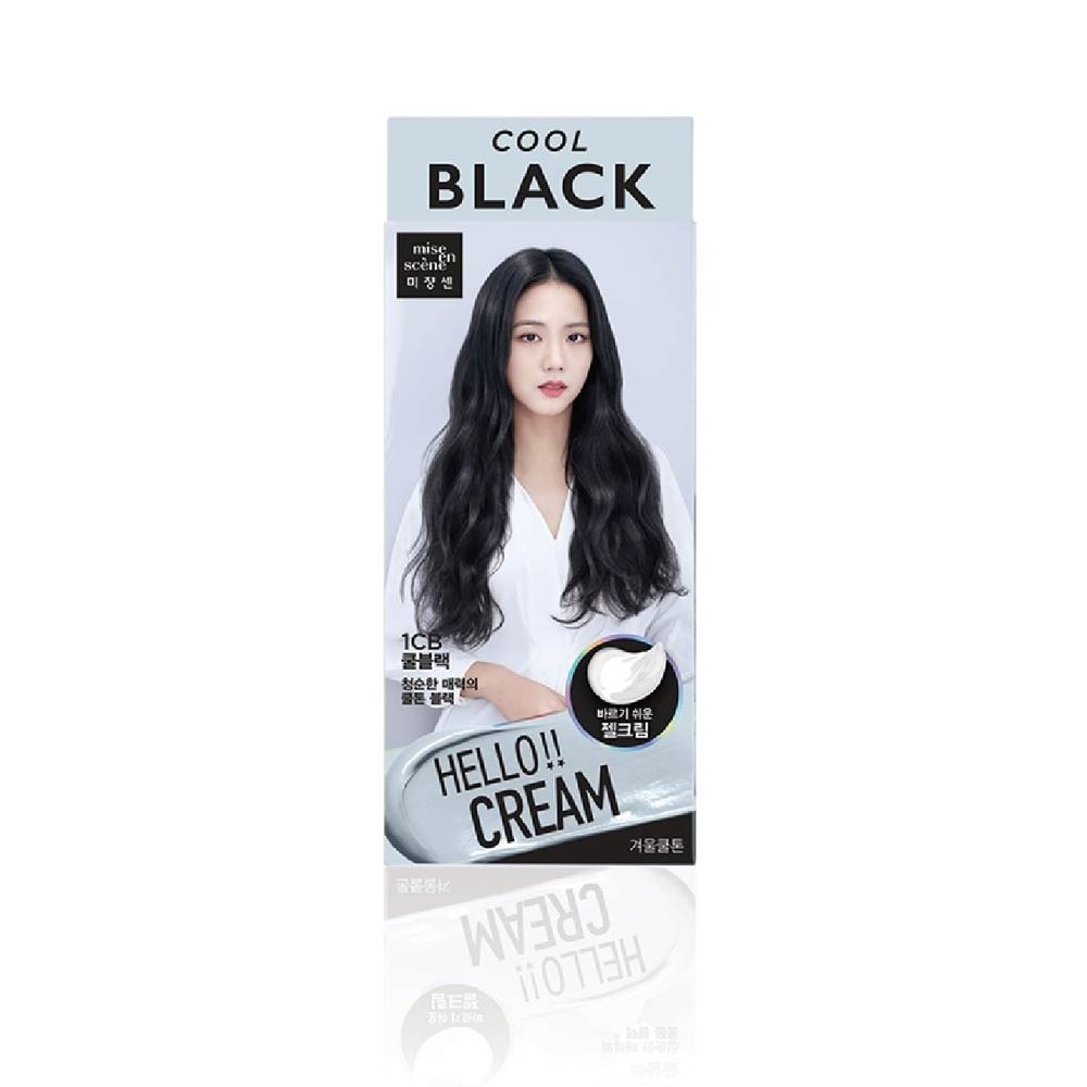 Hello Cream 1CB Cool Black (Hair Colour + Early Grey Hair Coverage) 1s