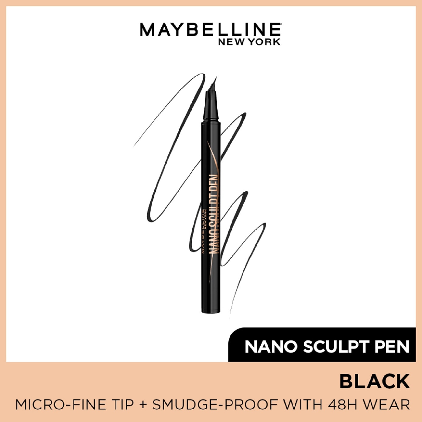Nano Sculpt Pen Eyeliner Black 1s
