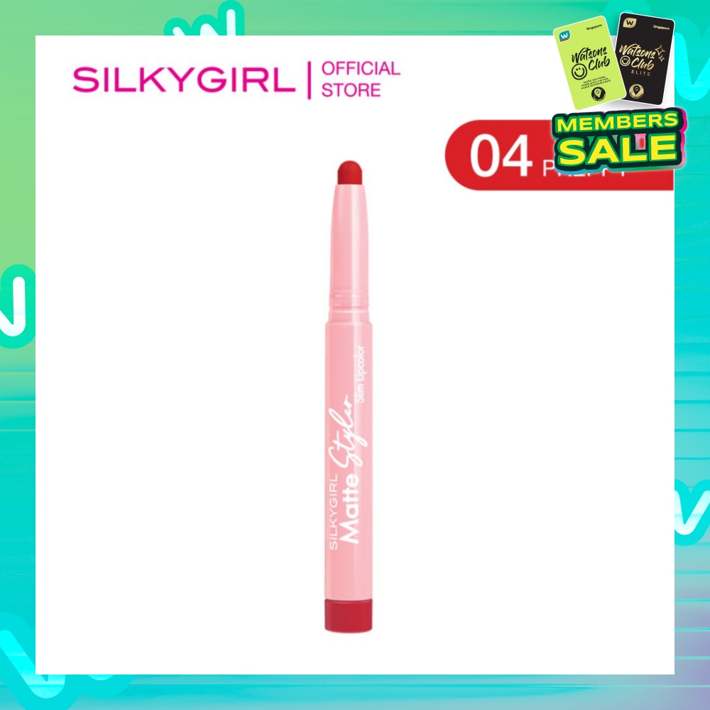 SILKYGIRL Matte Styler Lipcolor 04 Preppy 1s (Expiry: May`2026)
