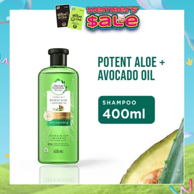 HERBAL ESSENCES - Bio:Renew Potent Aloe & Avocado Oil Shampoo (100% Sulphate Free) 400ml