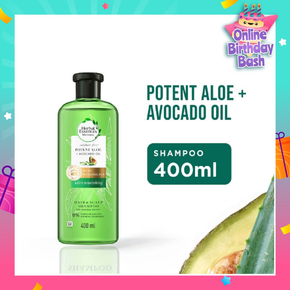 Bio:Renew Potent Aloe & Avocado Oil Shampoo (100% Sulphate Free) 400ml