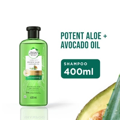 HERBAL ESSENCES Bio:Renew Potent Aloe & Avocado Oil Shampoo (100% Sulphate Free) 400ml