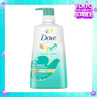 DOVE Dove Fresh Nourishment Micellar Shampoo 650ml (For Itchy Scalp and Dandruff Prone Hair)