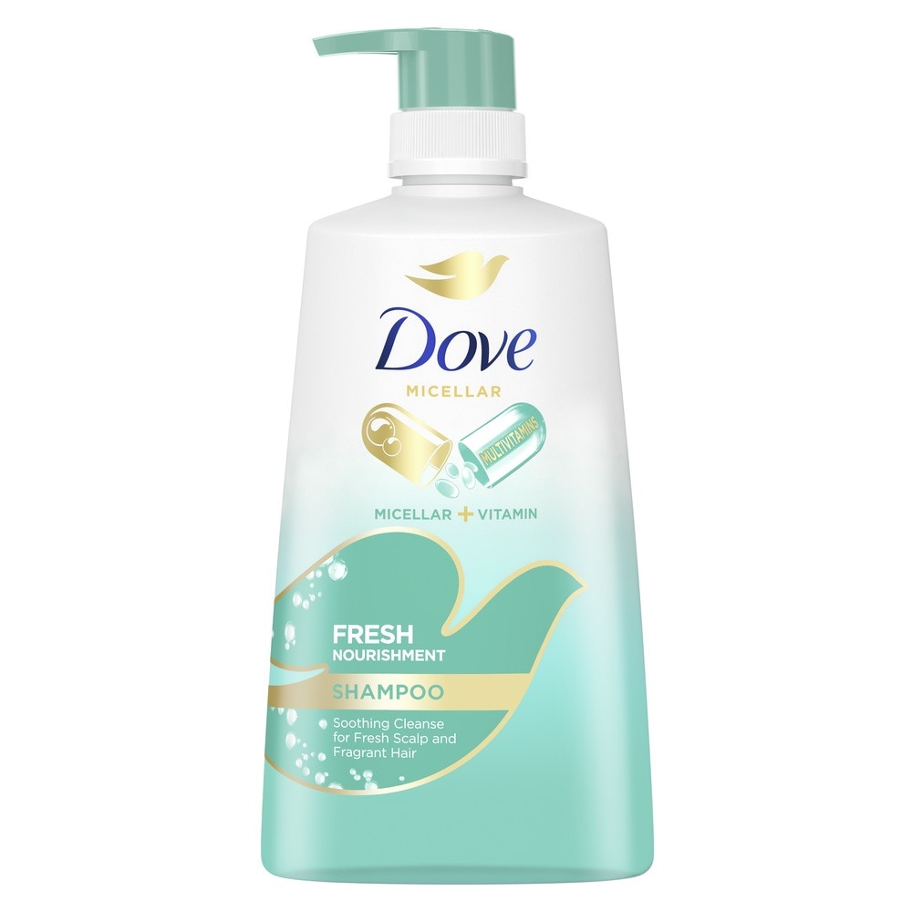 Dove Fresh Nourishment Micellar Shampoo 680ml (For Itchy Scalp and Dandruff Prone Hair)
