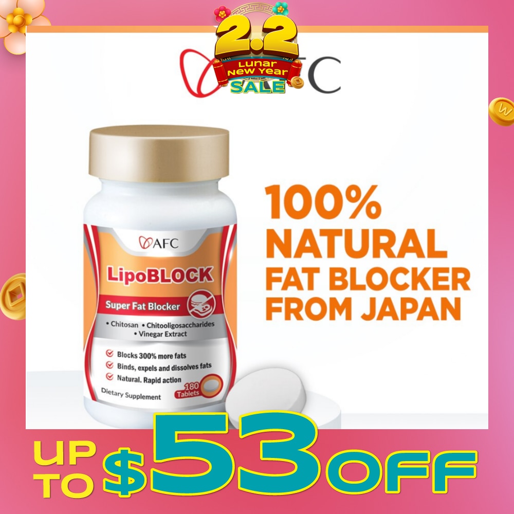 LipoBLOCK Dietary Supplement (Block Fats & Calories for Healthy Natural Weight Loss & Slimming ) 180s