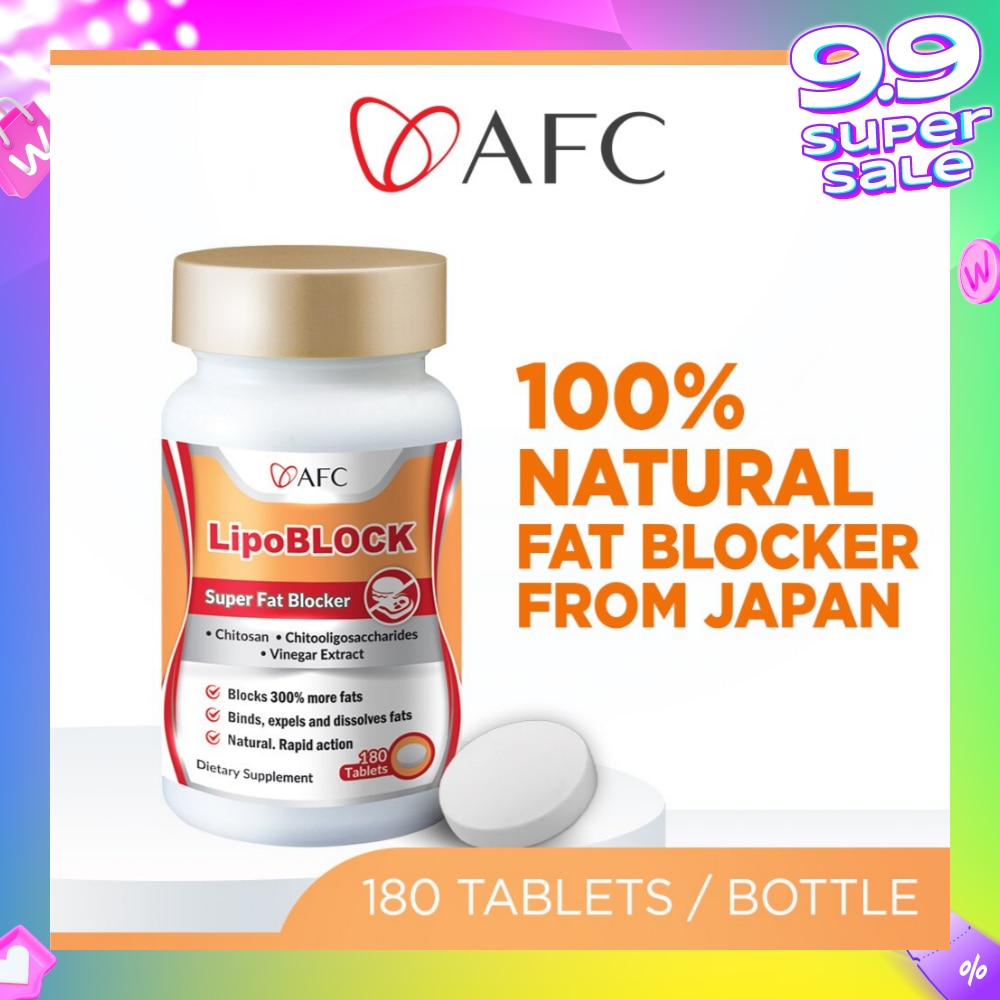 LipoBLOCK Dietary Supplement (Block Fats & Calories for Healthy Natural Weight Loss & Slimming ) 180s