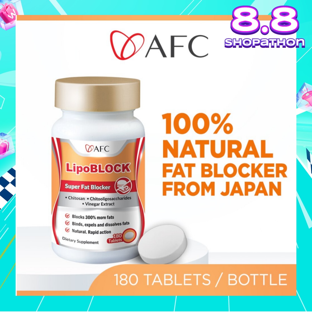 LipoBLOCK Dietary Supplement (Block Fats & Calories for Healthy Natural Weight Loss & Slimming ) 180s