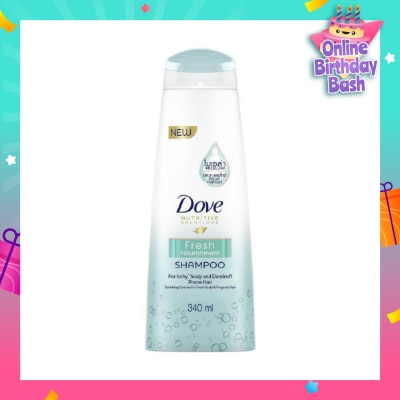 DOVE Dove Fresh Nourishment Micellar Shampoo 340ml (For Itchy Scalp and Dandruff Prone Hair)