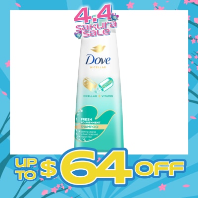 DOVE - Dove Fresh Nourishment Micellar Shampoo 340ml (For Itchy Scalp and Dandruff Prone Hair)