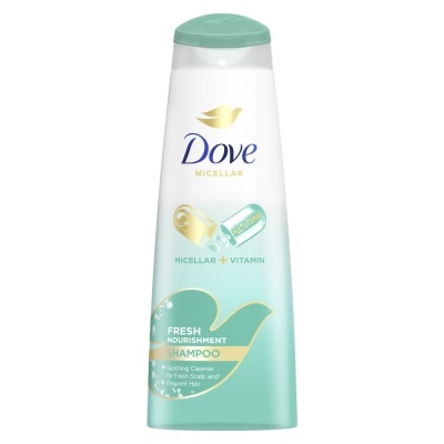 DOVE Dove Fresh Nourishment Micellar Shampoo 340ml (For Itchy Scalp and Dandruff Prone Hair)