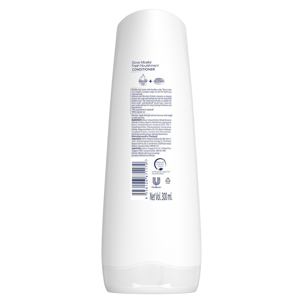 Fresh Nourishment Micellar Conditioner (For Itchy Scalp + Dandruff Prone Hair) 320ml