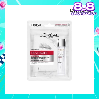 L'OREAL PARIS SKINCARE Revitalift Crystal Micro-Essence Treatment Mask (Hydrate and Pore-control For Oily Prone Skin ) 1s