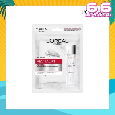 L'OREAL PARIS SKINCARE Revitalift Crystal Micro-Essence Treatment Mask (Hydrate and Pore-control For Oily Prone Skin ) 1s