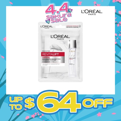 L'OREAL PARIS SKINCARE - Revitalift Crystal Micro-Essence Treatment Mask (Hydrate and Pore-control For Oily Prone Skin ) 1s