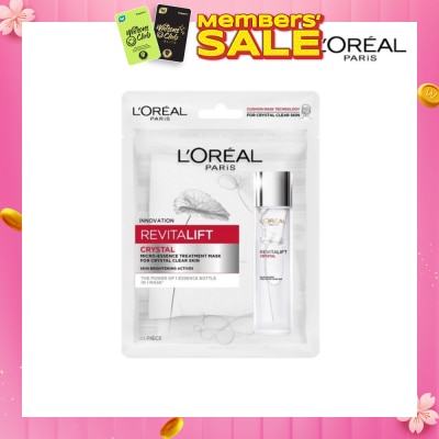 L'OREAL PARIS SKINCARE Revitalift Crystal Micro-Essence Treatment Mask (Hydrate and Pore-control For Oily Prone Skin ) 1s