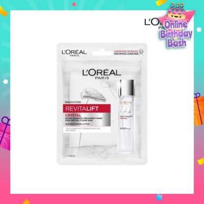 L'OREAL PARIS SKINCARE Revitalift Crystal Micro-Essence Treatment Mask (Hydrate and Pore-control For Oily Prone Skin ) 1s