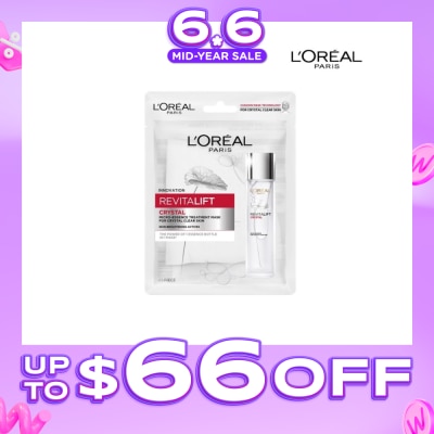 L'OREAL PARIS SKINCARE - Revitalift Crystal Micro-Essence Treatment Mask (Hydrate and Pore-control For Oily Prone Skin ) 1s