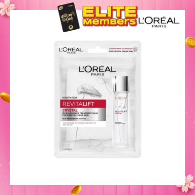 L'OREAL PARIS SKINCARE Revitalift Crystal Micro-Essence Treatment Mask (Hydrate and Pore-control For Oily Prone Skin ) 1s